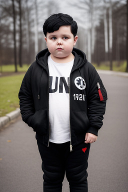 Estonian child boy with  black hair