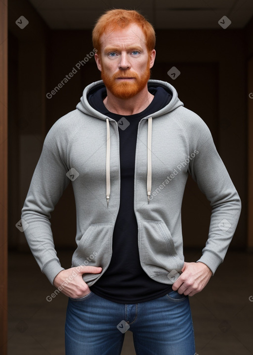 Belgian 45 years male with  ginger hair