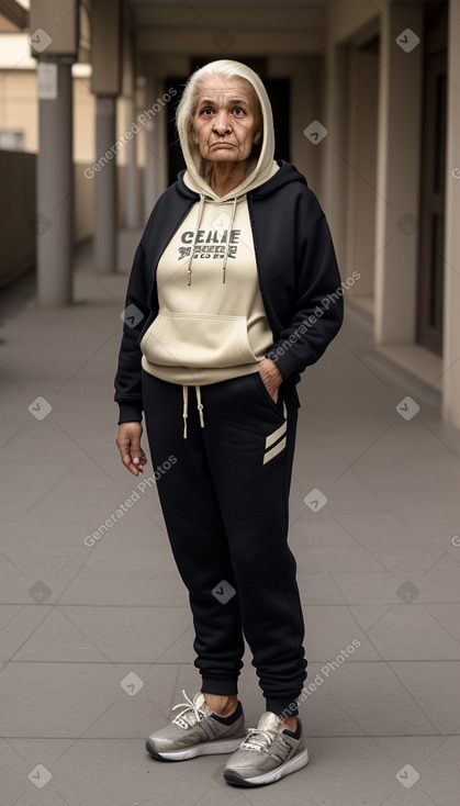 Egyptian elderly female with  blonde hair