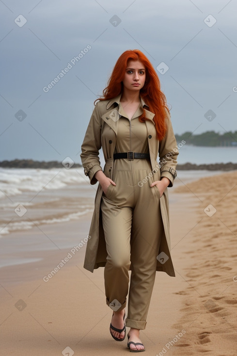 Pakistani adult female with  ginger hair