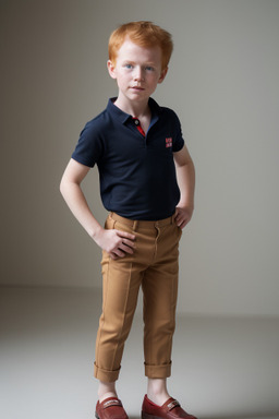 Norwegian child boy with  ginger hair