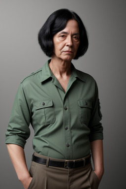 45 years non-binary with  black hair