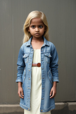 Bangladeshi child girl with  blonde hair