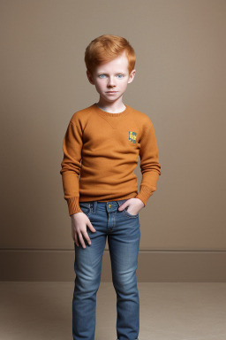 Brazilian child boy with  ginger hair