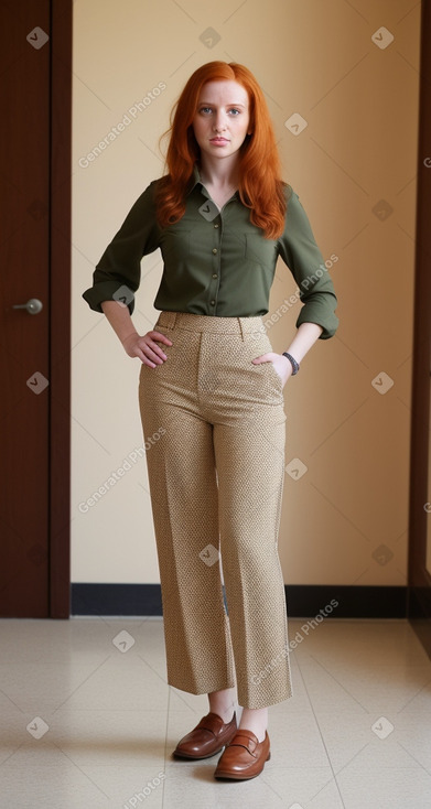 Libyan adult female with  ginger hair