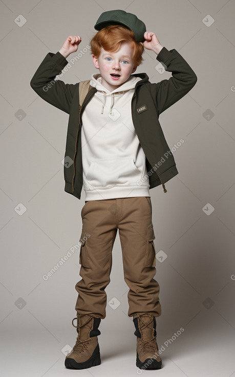 Child boy with  ginger hair