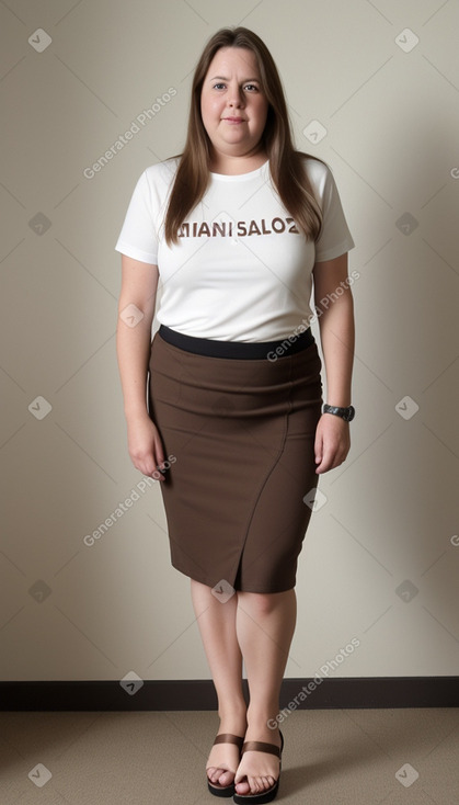 Belgian 45 years female with  brown hair