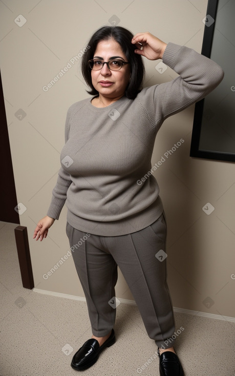 Iraqi middle-aged female with  gray hair