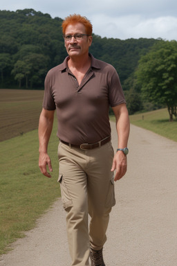 Ecuadorian middle-aged male with  ginger hair