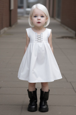 Canadian infant girl with  white hair