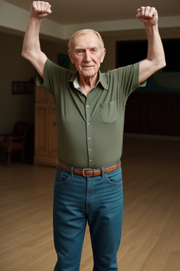 Elderly male with  ginger hair