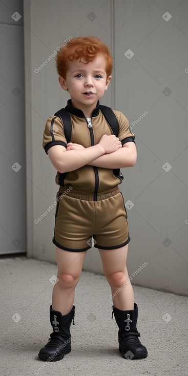 Turkish infant boy with  ginger hair