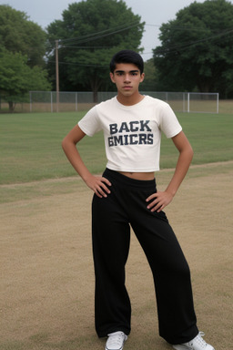 Hispanic teenager boy with  black hair