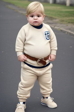 Uruguayan infant boy with  blonde hair