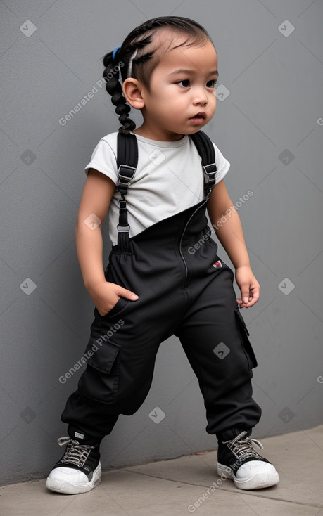 Indonesian infant boy with  black hair