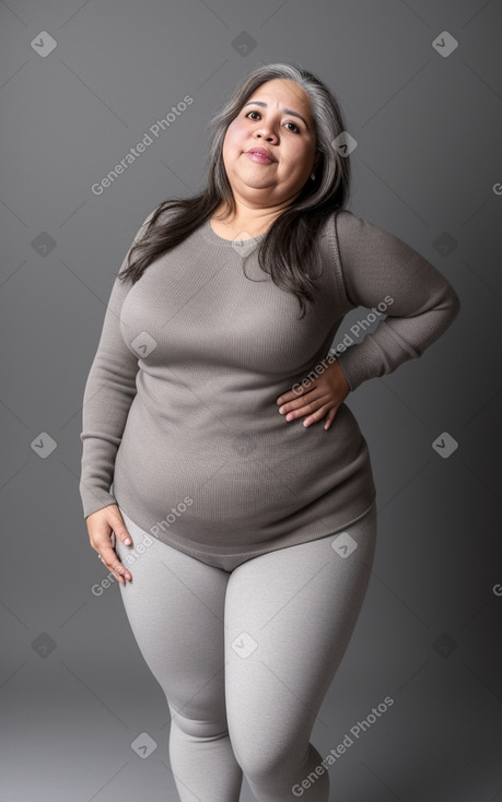 Venezuelan 45 years female with  gray hair