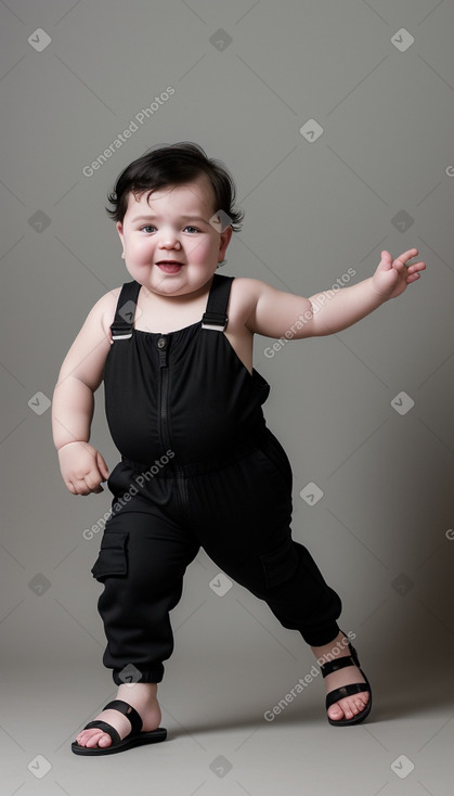 Russian infant boy with  black hair