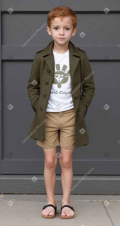 Child male with  ginger hair