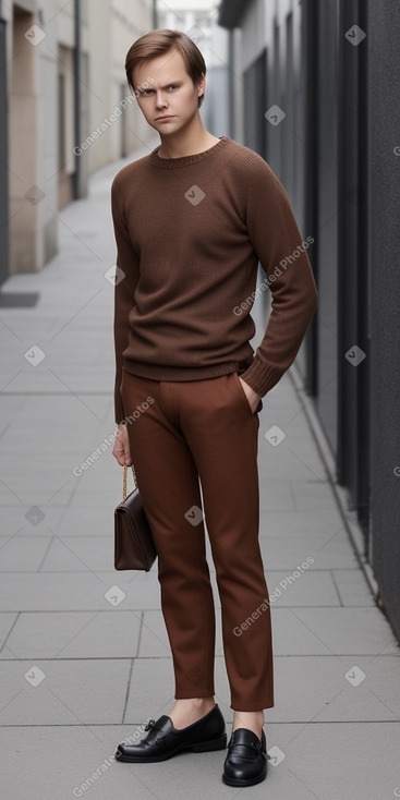 Finnish adult male with  brown hair