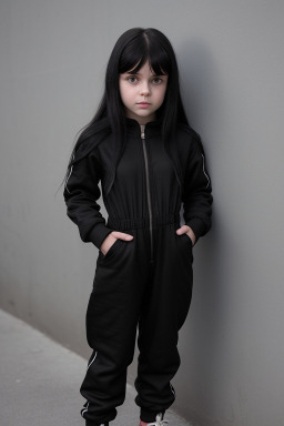 Russian child female with  black hair