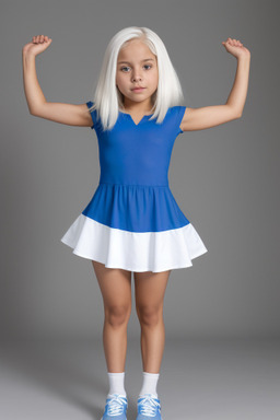 Guatemalan child girl with  white hair