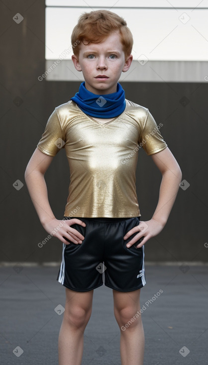 Brazilian child boy with  ginger hair