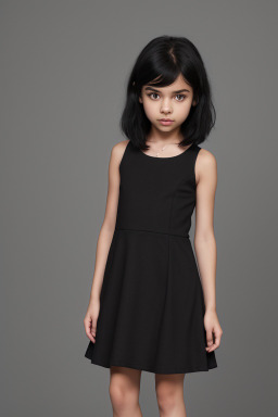 Child girl with  black hair