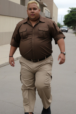 Panamanian adult male with  blonde hair