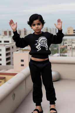 Nicaraguan infant boy with  black hair