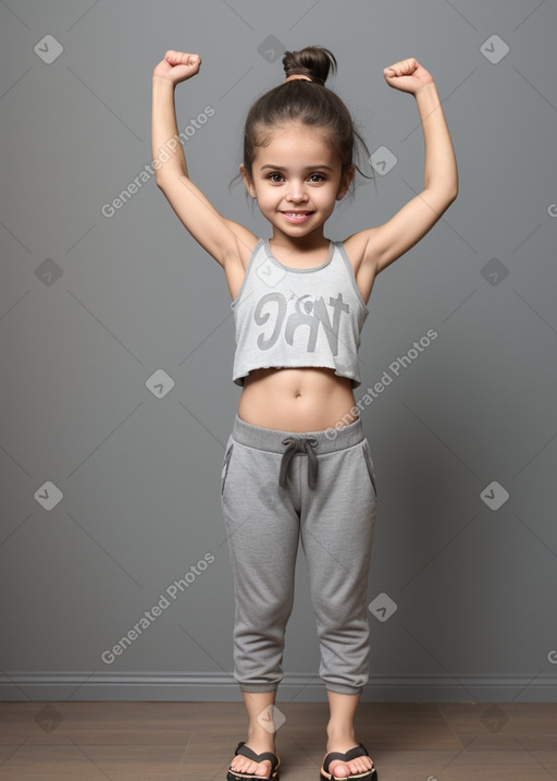 Brazilian infant girl with  gray hair