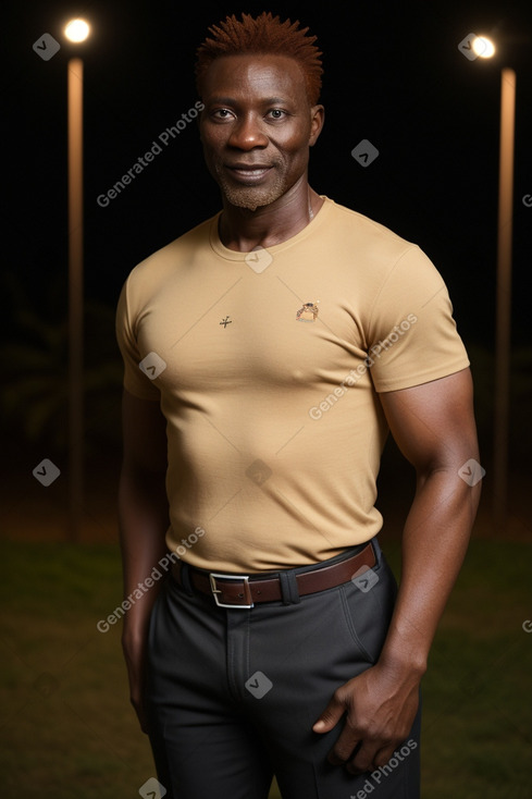 Ghanaian 45 years male with  ginger hair