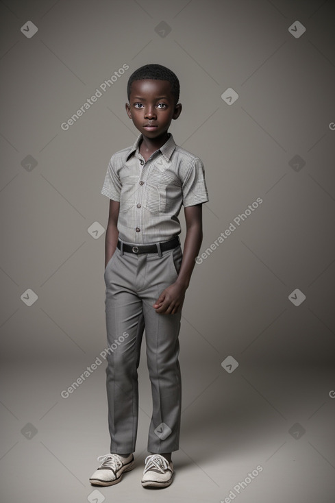 Togolese child boy with  gray hair