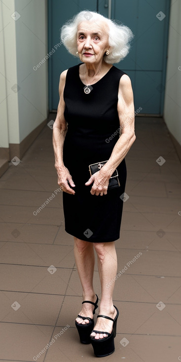 Australian elderly female with  black hair