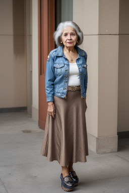 Venezuelan elderly female with  brown hair