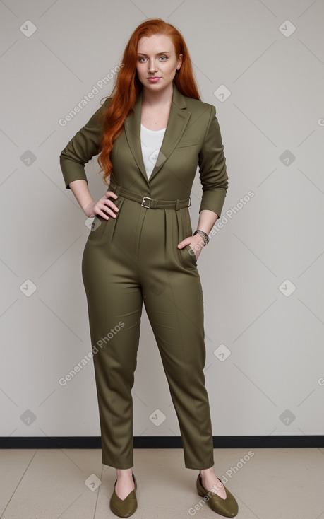 Adult non-binary with  ginger hair