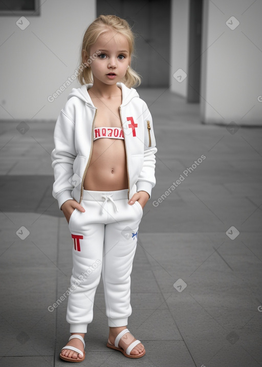 Croatian infant girl with  blonde hair