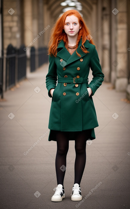 Italian young adult female with  ginger hair