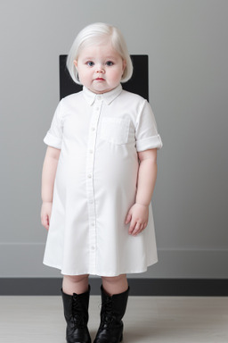 Danish infant girl with  white hair