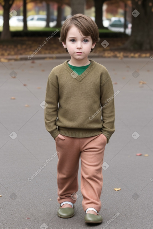 Child boy with  brown hair