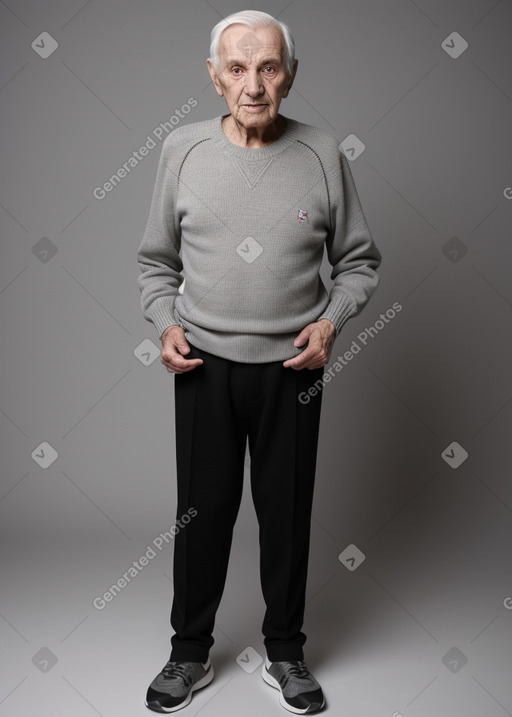 Serbian elderly male with  black hair