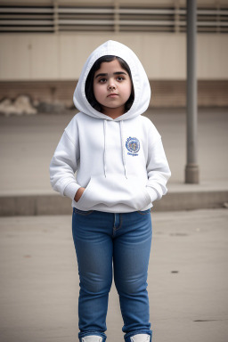 Iraqi child girl with  white hair