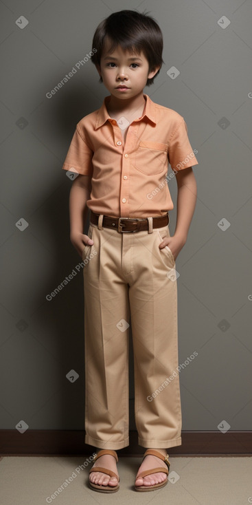 Child boy with  brown hair