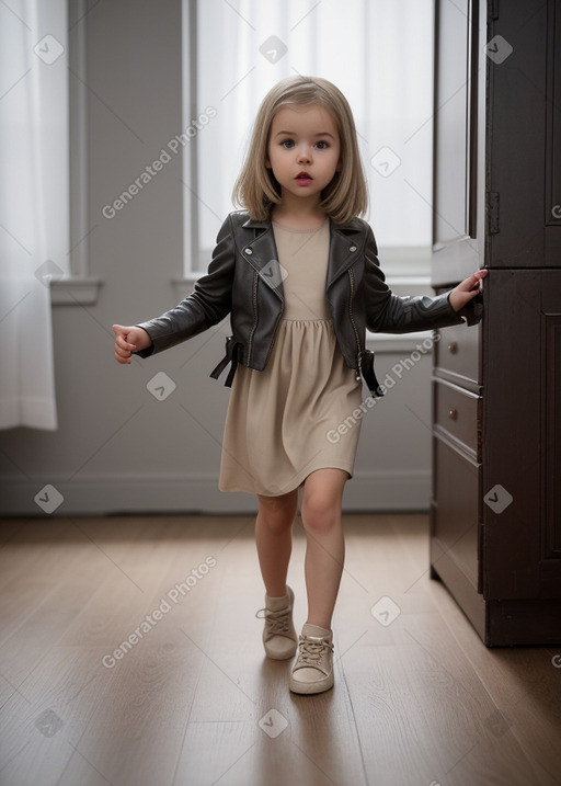 French infant girl with  gray hair