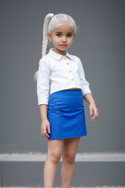 Omani infant girl with  white hair