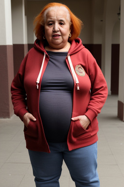 Moroccan elderly female with  ginger hair