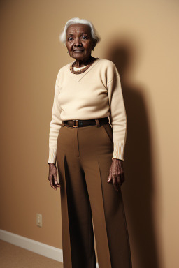 Sudanese elderly female with  brown hair