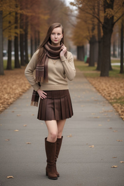 Estonian adult female with  brown hair