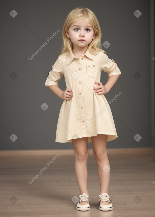 Spanish infant girl with  blonde hair