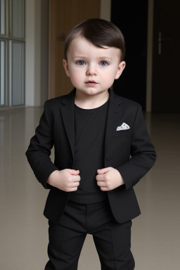 Belarusian infant boy with  black hair