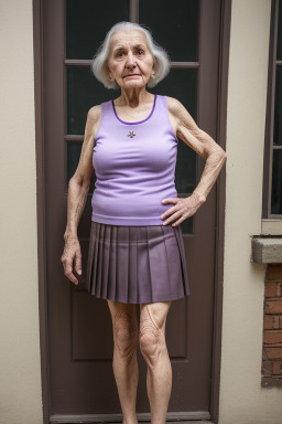 Georgian elderly female with  brown hair